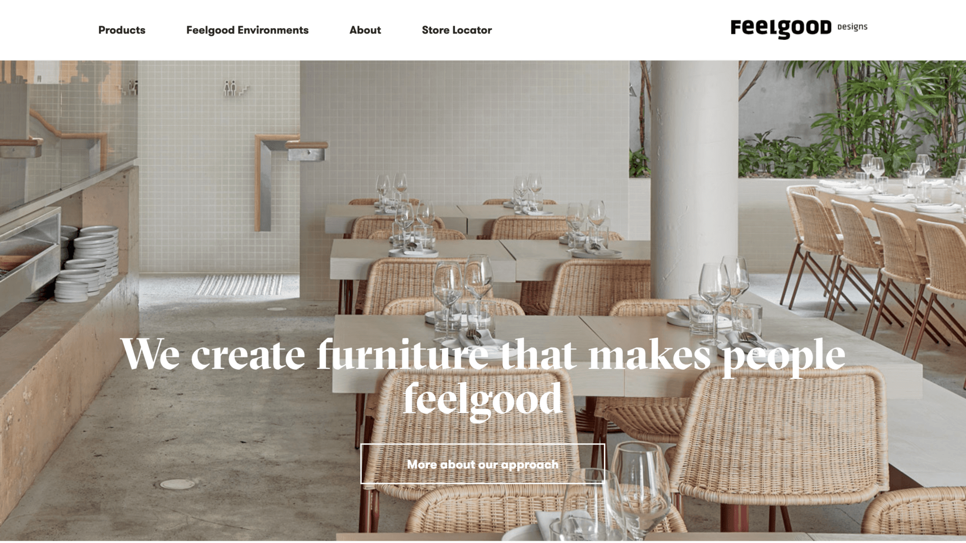 Feelgood Designs furniture website showcasing Scandinavian designer furniture – Byteflect Technologies